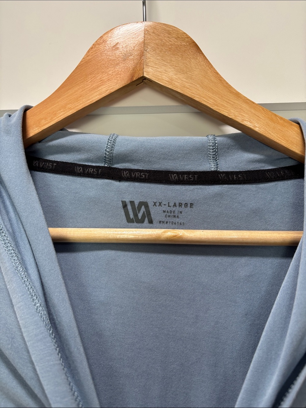 VRST Hoodie Mens XXL Blue Lightweight Pullover - Picture 2 of 3
